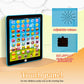 Stoulkd Kids Tablet -Learning Pad,With 6 Games To Learn Music/Words/Learning Letters/Alphabet,Education Tablet For Kids For Boys