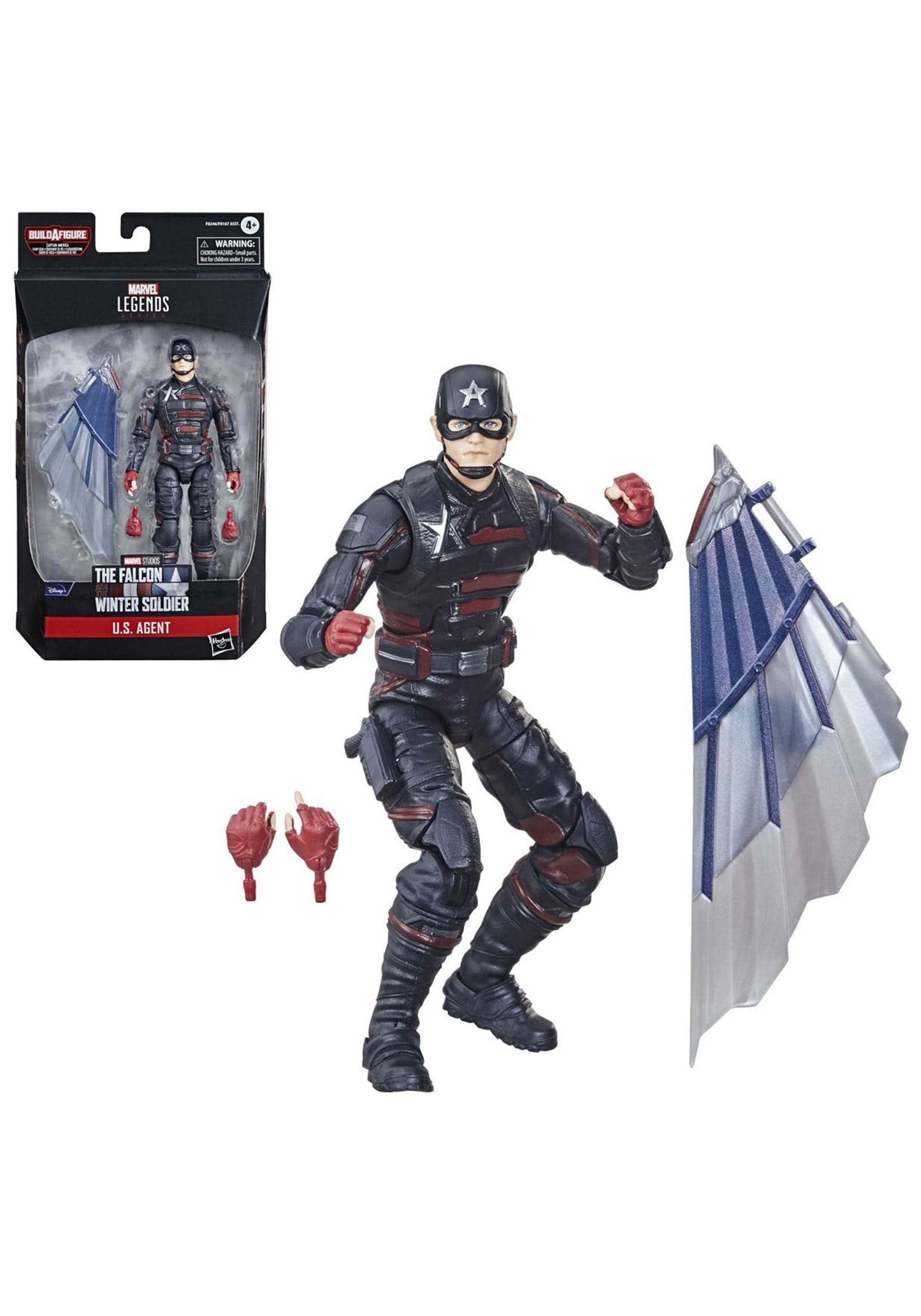 Marvel Legends Series Avengers 6-Inch Action Figure Toy U.S. Agent and 2 Accessories  for Kids Ages 4 and Up
