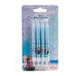 dekora Set of 3D Frozen for Childrens Cakes-8 Decorative Birthday Candle, Wax, Multicoloured, Standard Size