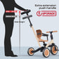 newyoo Toddler Tricycle with Push Handle for 1-3 Year Old, Toddler Bike, Birthday Toy for Boys and Girls, 5 in 1 Kids Trike, Bal