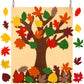 Fall Tree of Thanks Craft Kit Felt Fall Decorations Fall Tree Board with 60 Pieces Autumn Leaf Maple Leaves Ornaments Autumn Bul