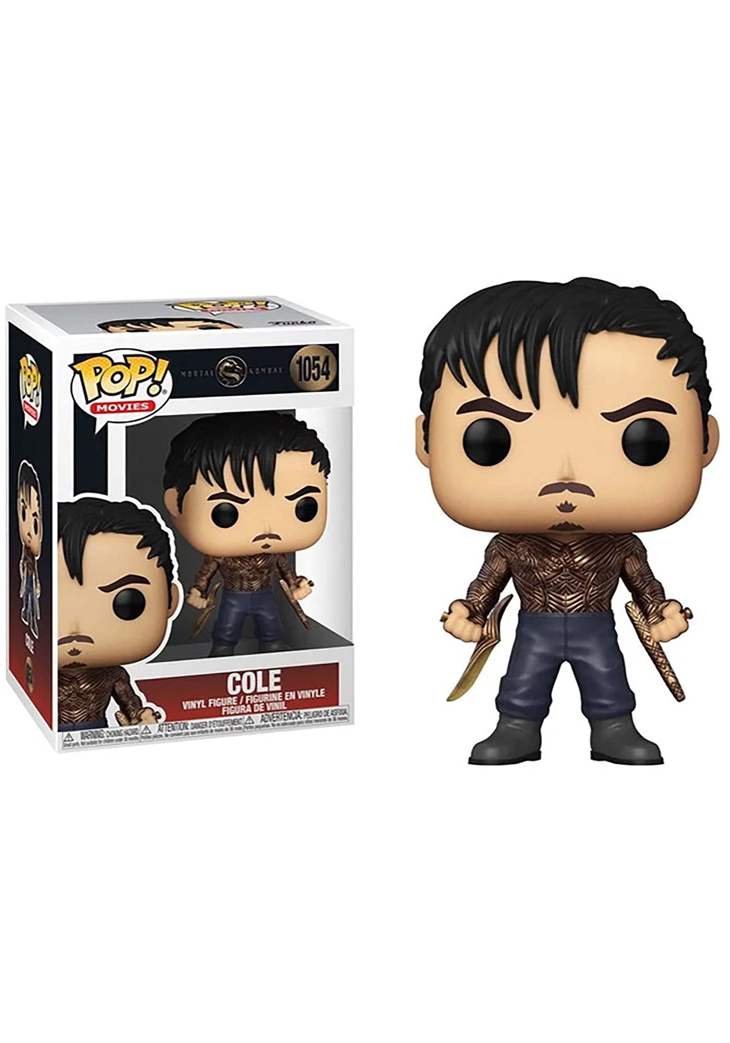 Funko Pop Movies: Mortal Kombat - Cole Young Vinyl Figure, Multicolor, Standard