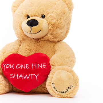 Hollabears 10'' You One Fine Shawty Plush Teddy Bear Funny