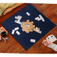 Plusvivo Mexican Train Hub - Premium Pine Wooden Centerpiece for 8 Players, 6.5" x 6.5", Light Wood, Model YC-MTH-001