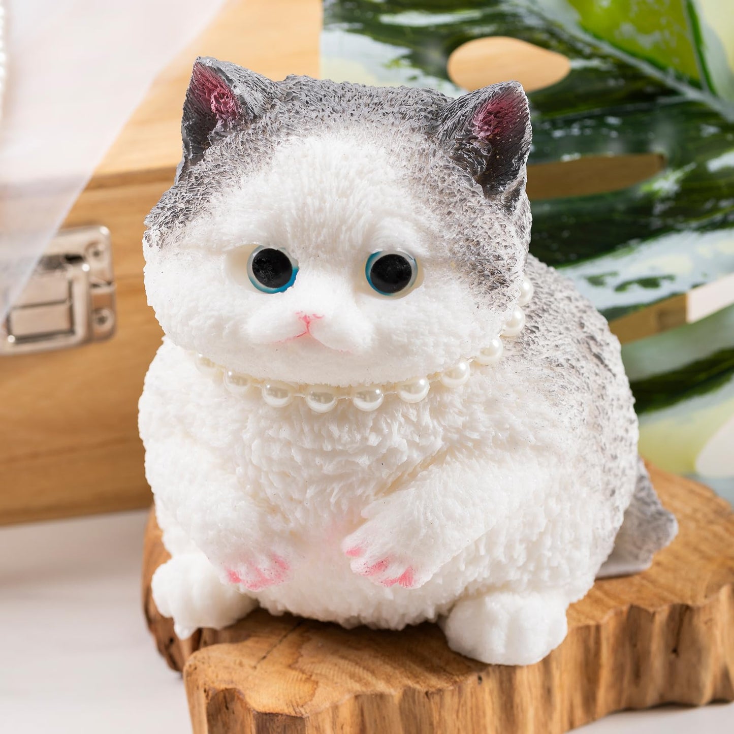4 Pcs Taba Squishy Paw,Cute fufu Cat Stress Relief Fidget Toys for Adults, Party Favor Gift (Big Cat)