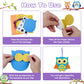 Fennoral 12 Pack Fall Craft For Kids Owl Craft Kits Make Your Own Owl Foam Stickers Diy Arts And Crafts For Boys Girls Art Activ