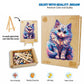 Aeekdook Wooden Puzzles for mature-themeds - Ragdoll Cat Puzzle Wood Puzzles mature-themed - Wooden Jigsaw Puzzles Unique Animal Shape Relax Puzzles (M - 8.6 * 11.4in-200pcs)