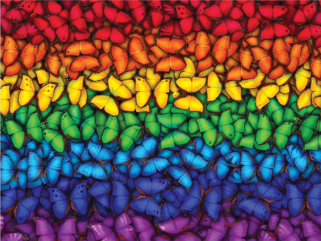 Buffalo Games - Lena - Butterfly Spectrum - 1500 Piece Jigsaw Puzzle For Adults Challenging Puzzle Perfect For Game Nights - Finished Size Is 38.50 X 26.50