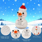 JULEASEL Mini Funny Positive Snowman Emotional Crochet Knitted Doll with Positive Card for Coworkers Best Friend Encouragement W