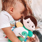 OUOZZZ 10" Soft Baby Boy Doll Set - Emotional Social Doll with Accessories, Polyester, A-car02 Dinosaur Set