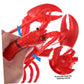 Lobster Shape Rubber Model Toy Simulation Soft Seafood Model Toy Pinch Children'S Toys For Kids Birthday Party Decoration Plasti