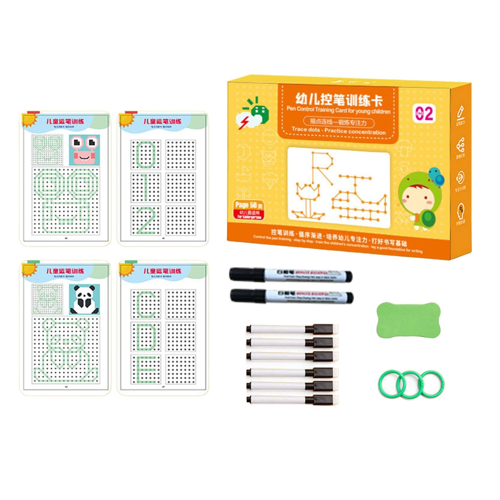 Ilsmysutra Creative Practice Copybook Developmental Toy Durable Reusable For Baby Style B|Toys For Baby|Developmental Baby Toys
