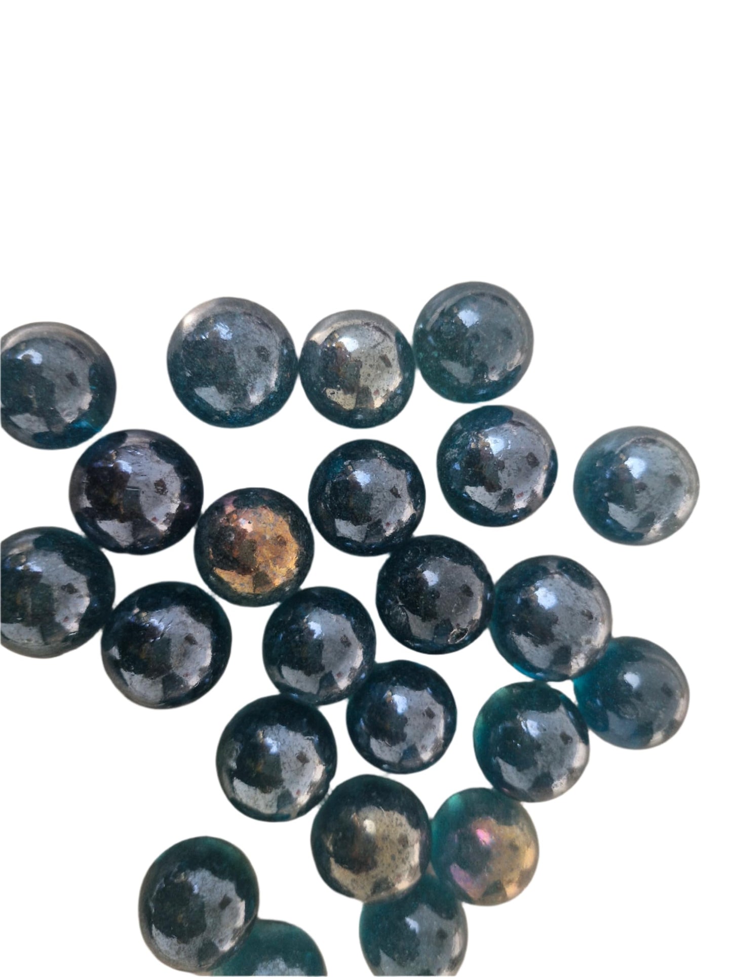 Daayra Unlimited Big Sized Glass Marbles (Steel Blue)