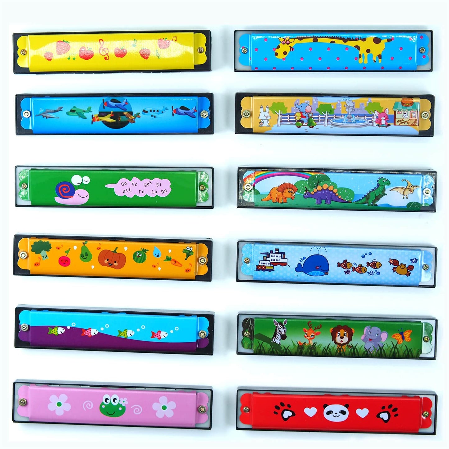 Kids Harmonica Party Favors, 12Pcs Harmonicas For Kids Musical Instrument Toy Gift, 16 Holes Toddlers Harmonica, Kids Party Favo