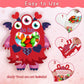 40 Sets Valentines Day Cards for Kids, Monster Happy Valentines Cards for Kids, Unique Valentines Gifts for Boys and Girls, Fun