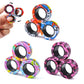 Cevioce 9Pcs Magnetic Rings Fidget Toy Set, Adhd Anxiety Magnetic Fidget Toys Adults Fidget Spinner Rings For Relief, Gifts For 8+ Year Old Teen Boy Girl C