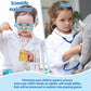 ERDOGLY Lab Coat for Kids, Kids Doctor Costume Toddler Scientist Dress up, Career Day Costume for Boys Girls, Halloween Doctor C