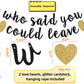 Paper Banner Bunting Patriotic Returning Back Decorations Party Who Said You Could Leave Banner Retirement Party Bunting Garland