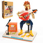 LUXEBLOCKS Art Brick & Music Guitar Building Set - 358PCS Guitar Solo Model Kit with Brick Accents  Build Your Own Guitar Desk Toy for mature-themeds - Musicians Brick Set  Vintage Blocks Gift for Music Fans