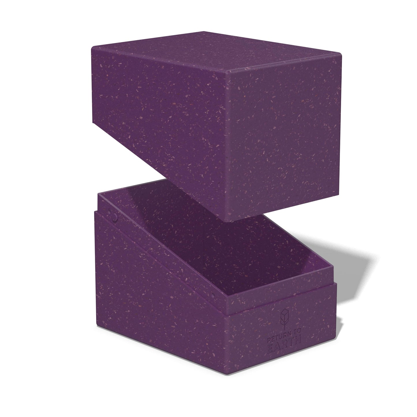 Ultimate Guard Rte Boulder 133+, Deck Case For 133 Double-Sleeved Tcg Cards, Purple, 87% Renewable, Made In Germany, Secure & Du