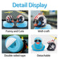 Wonuu Rubber Duck Toy Car Decoration Ornaments Blue Duck Car Dashboard Decorations Cool Glasses Duck With Propeller Helmet