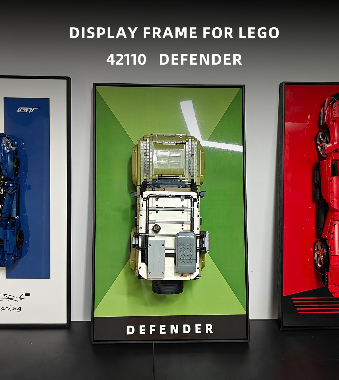 Wetceaom Display Wallboard For Lego Technic Land Rover Defender 42110, Gift Ideas For Lego Car Wall Mount Enthusiasts,17.7 X 29.