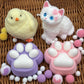 Taba-Style Squishy 4-Pack Bundle - Fufu Squishy Toys Set with Chick  Giant Cat & 2 Paw Squishies  Soft Slow-Rise Stress Relief Sensory Toys for Kids mature-themeds Anxiety Relief