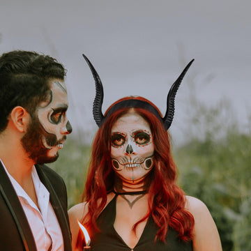 Lurrose Sheep Horn Headband Halloween Devil Horns Hairband Gothic Antelope Horns Horns Hair Hoop for Halloween Costume Photo Pro