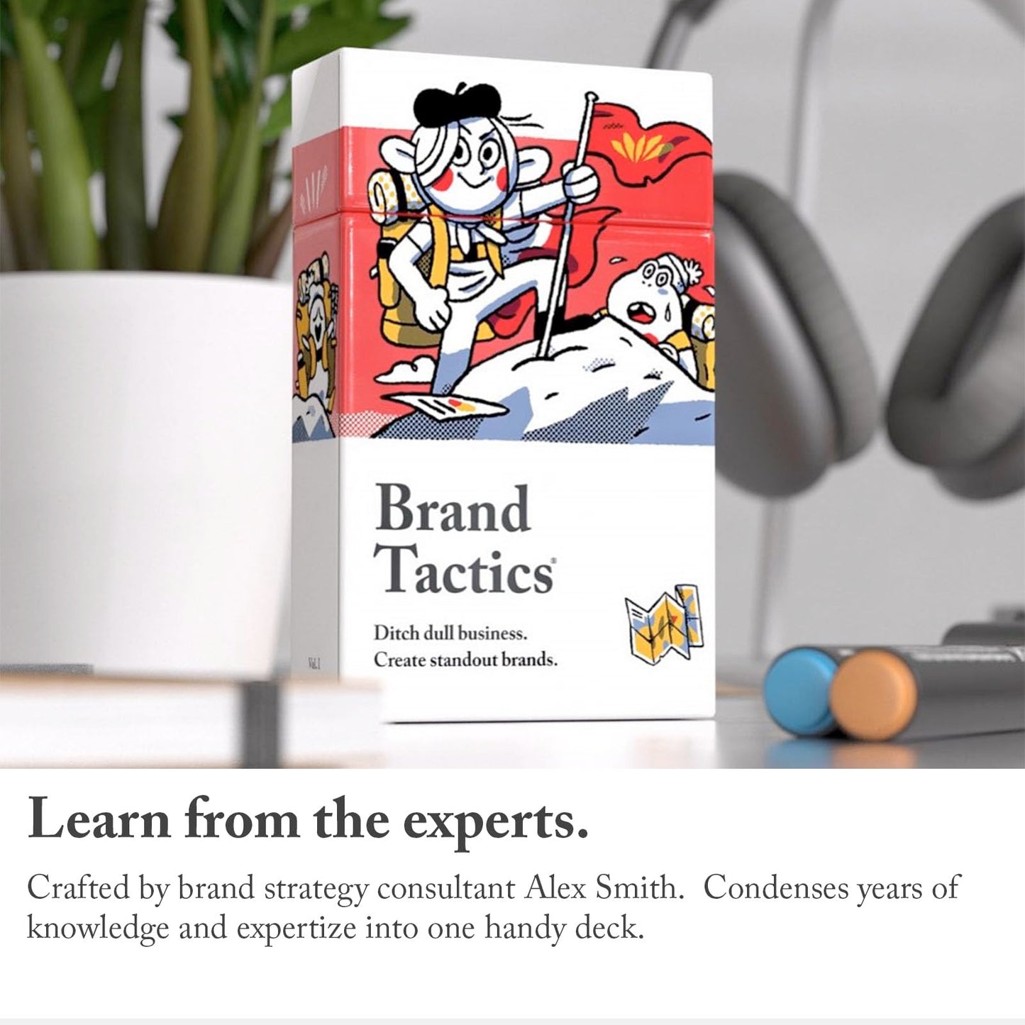 Pip Decks Brand Tactics Card Deck, Business Tool To Improve Your Branding Strategy, Creative Marketing Plan And Business Develop