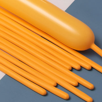 260 Balloons Lemon Yellow, Thickened 100 Pack Long Balloons Twisting Skinny Magic Balloons For Balloon Arch Animals Clown Kids B