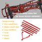 RZXYLRC Aluminum Alloy Rod Link Suspension Linkage Kit for 1/24 RC Crawler Car SCX24 Deadbolt AXI90081 AXI00004 Upgrades (Red)