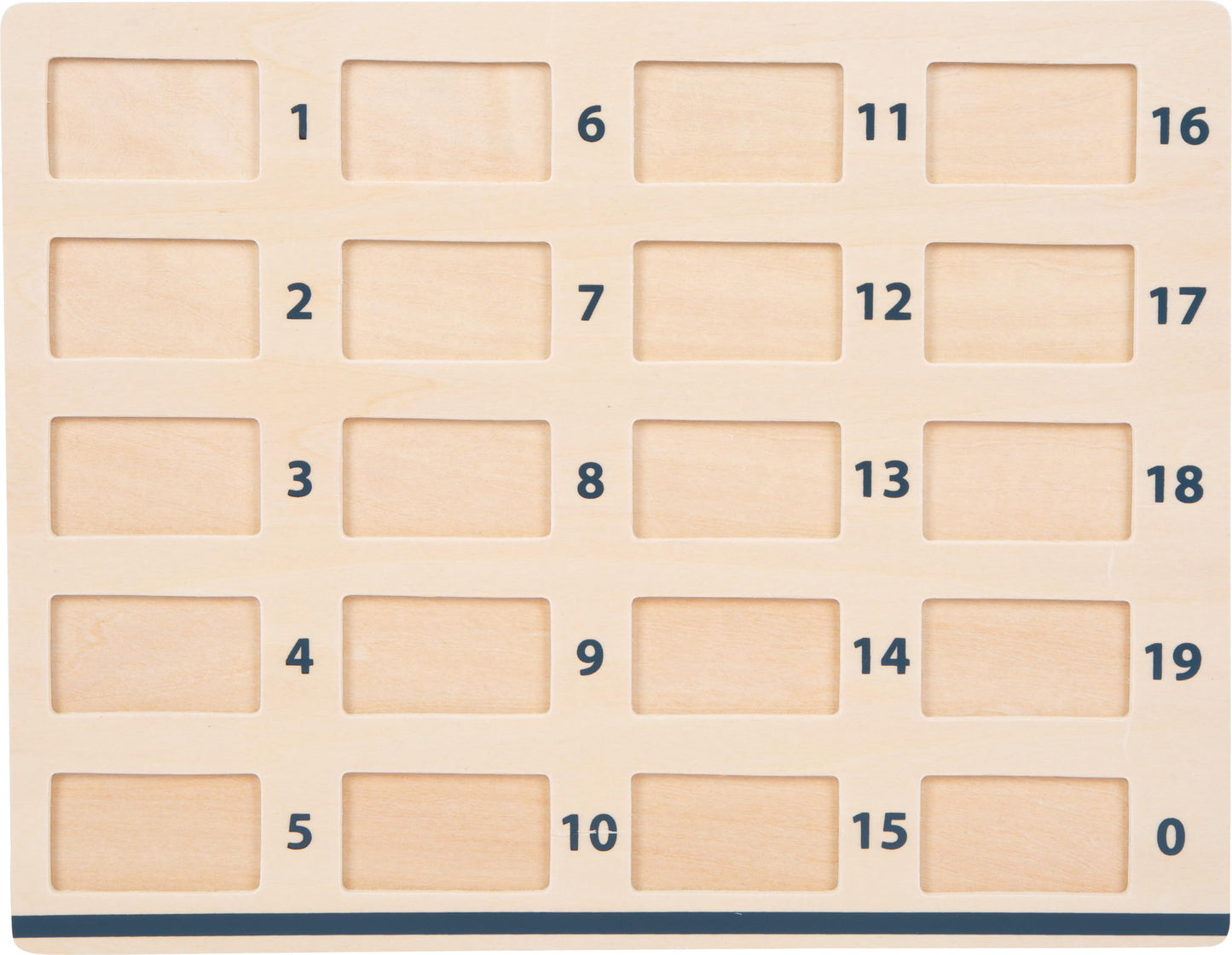 Small Foot Wooden Math Tiles - Educational Toy for Kids 3+, Small, Multi, Model 10716