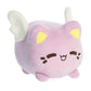 Aurora Enchanting Tasty Peach Candy Heart Meowchi Stuffed Animal - Bright & Colorful Design - Showpiece Plush - Lavender 7 Inche