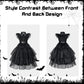Black costume girls dress for Kids Black Dress Costume for Girls Halloween Cosplay Party (5-6 Years)