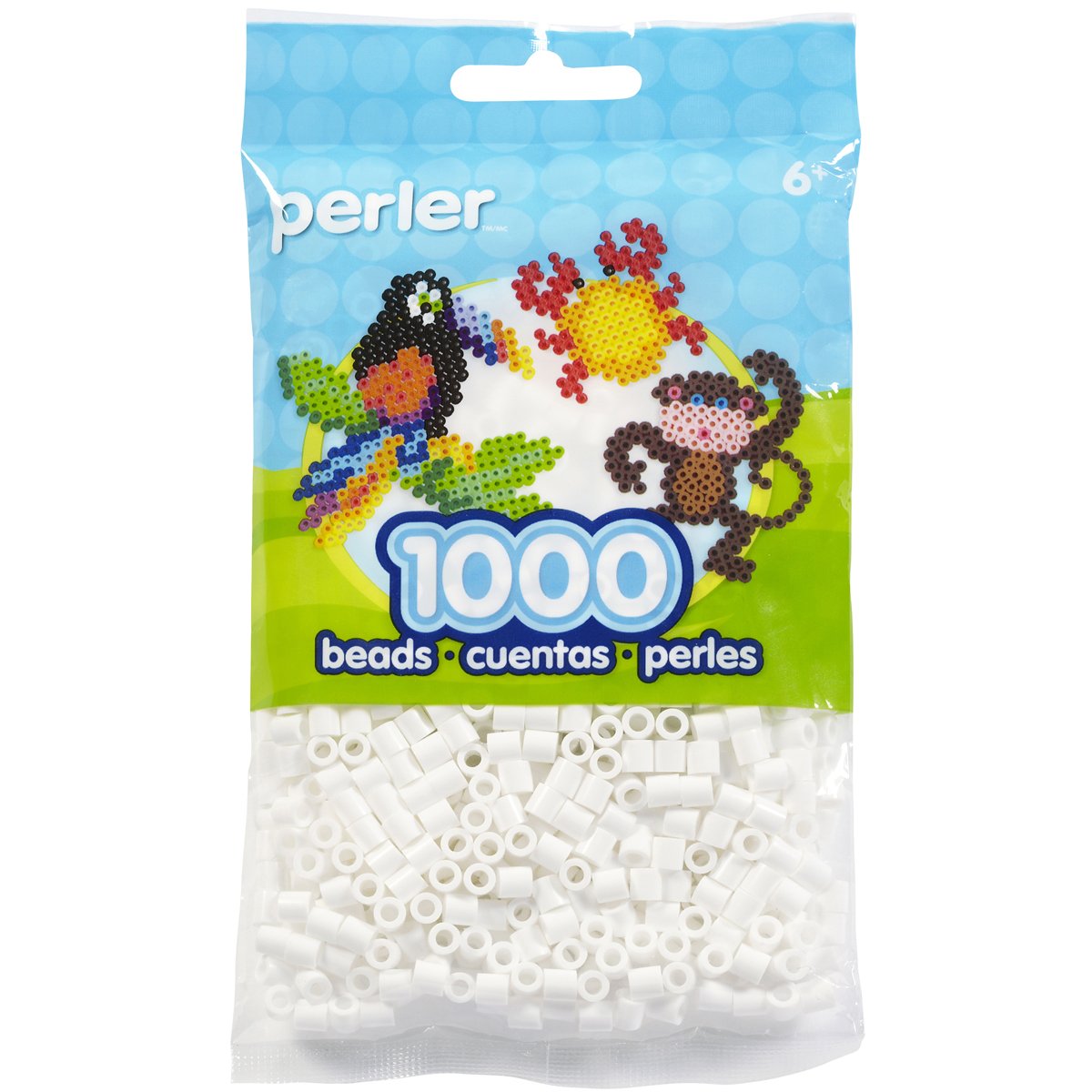Perler Beads 1000/Pkg-White
