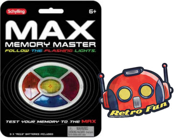Big Game Toys~Max Memory Game Simon Says Handheld Electronic Game Lights Sound Travel Portable + Free Sticker