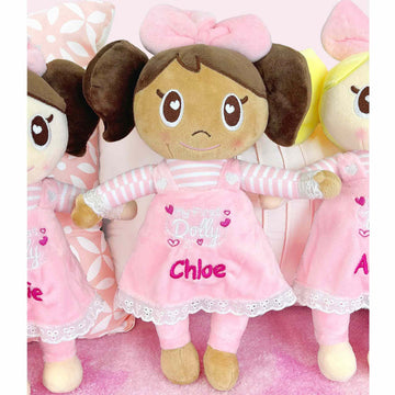 Dibsies Personalized My First Dolly (Brunette Dark Skin Tone)