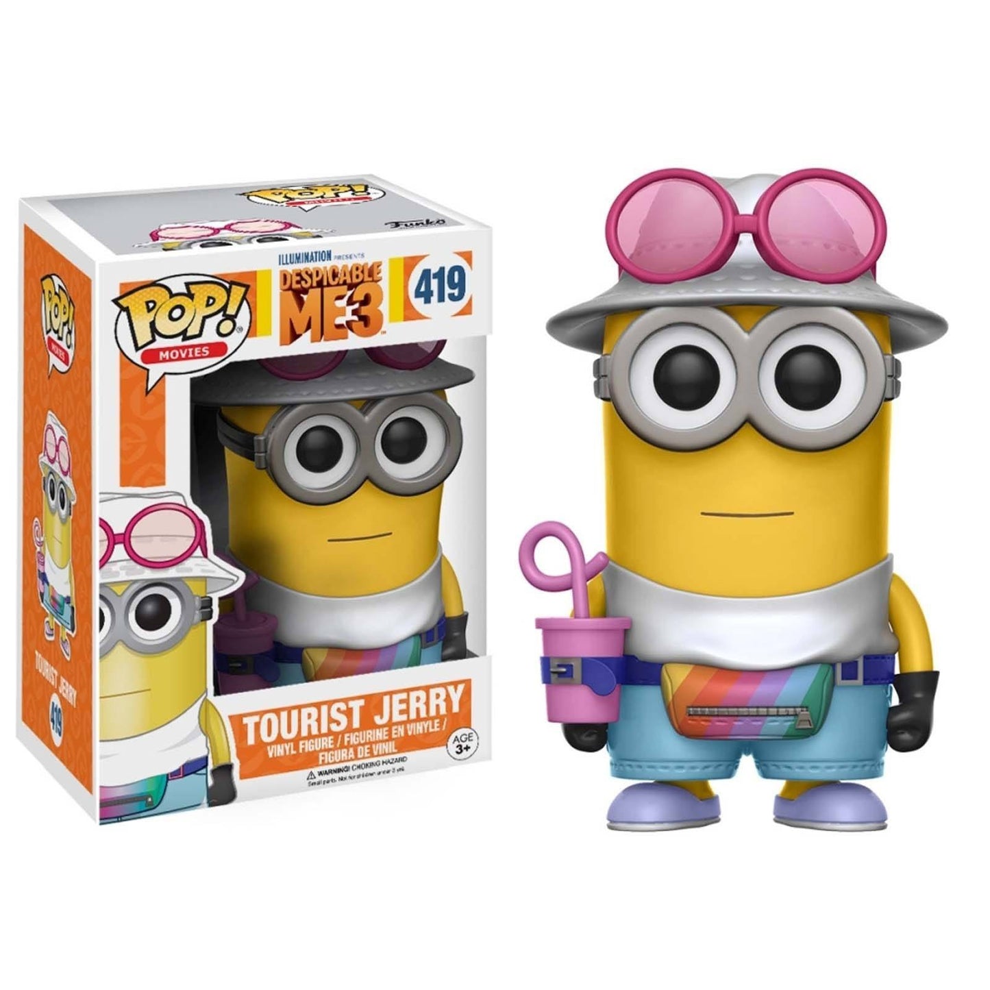 Funko Pop Movies Despicable Me 3 Tourist Jerry Action Figure