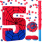 Simgoing Number 5 Spider Web Piata Bundle with Blindfold Small Piata Birthday Party Decoration for Mexican Fiesta Cinco De Mayo 