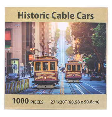 Puzzle Mate - Historic Cable Cars - 1000 Piece Jigsaw Puzzle