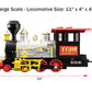Large Classic Holiday Christmas Tree Train Set With Sounds Lights Smoke For Around Under The Christmas Tree