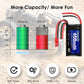 URGENEX 7.4V Lipo Battery 2S 30C 450mAh Rechargeable Lipo Battery with JST & PH2.0 Plug SCX24 Battery with 1to2 USB Charger Fit