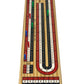 Regal Games Cribbage Board Game Set With Unique Wooden Cribbage Board (11' X 4.5' X 2.75') & 9 Multi-Colored Cribbage Pegs - Family Fun Game Night - Ideal For 2-4 Person