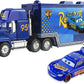 wltk Movie Cars 2 3 Hauler Mack Truck Blue NO.95 & Fabulous Lightning McQueen Speed 2PCS Vehicles