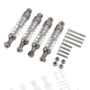 51mm Aluminum Alloy RC Shocks, 2 Pairs Aluminum Alloy RC Car Shock Absorber Dampers with Mounting Screws Bolts for WPL C14 C24 M