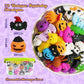 72PCS Halloween Mochi Squishy Toys Bulk  Mochis Squishies for Kids  Halloween Fidget Toys for Boys  Girls  Classroom Party Favors  Basket Goodie Bags Stuffers  Treasure Box  Trick or Treat  Gifts