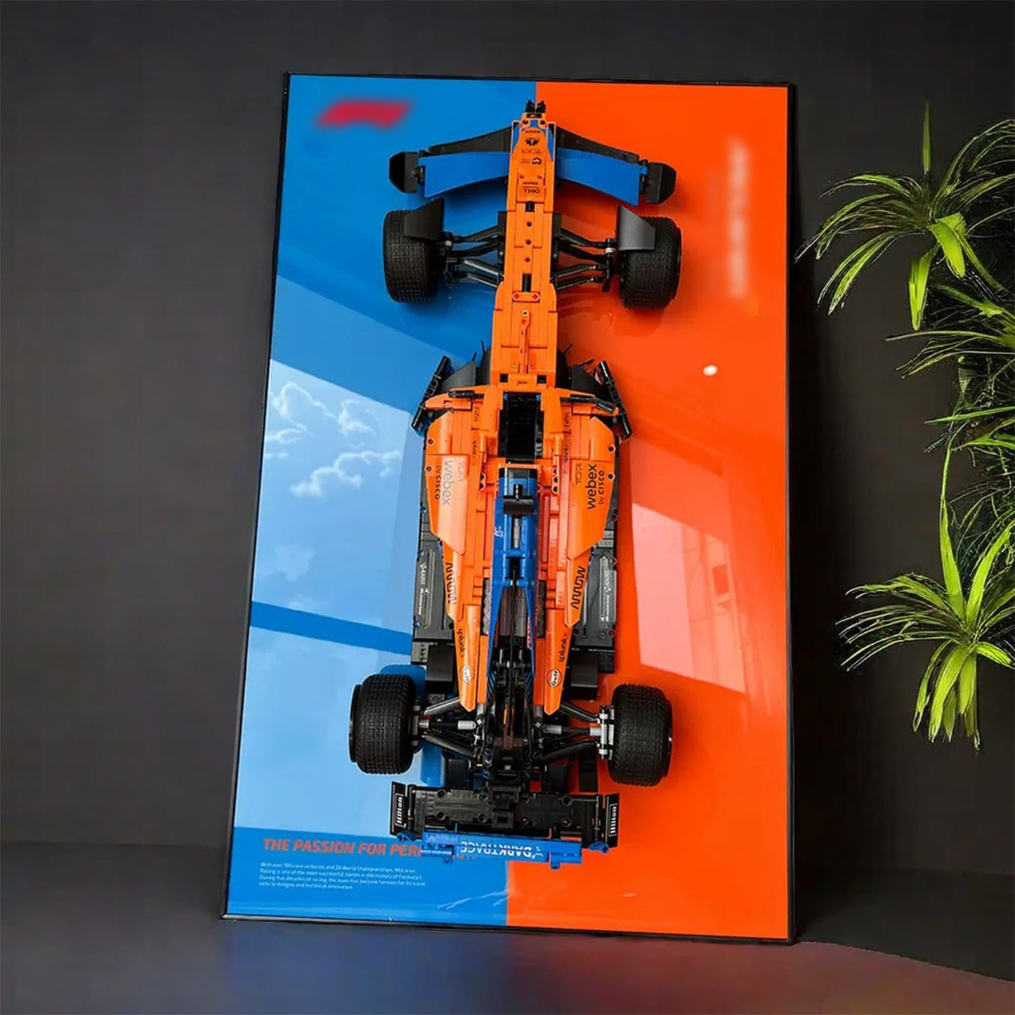 Car Wall Mount for Lego Mclaren F1 42141  Display Wallboard for Lego Car  mature-themed Collectibles Car Wall Mounted for Building Blocks  Gifts for Lego Lovers (Excluding Cars)