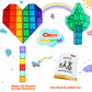 Gemmicc Magnetic Tiles, Magnet Toys Building Blocks For Kids, Stem Approved Educational Toys, Starter Set Magnet Puzzles Stacking Blocks,Sensory Montessori Toys For Boys Girls