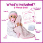 Adora Adoption Babies Collection, 16” Baby Doll With Complete 9-Piece Accessories Includes: Pacifier, Hospital Bracelet, Diaper And More! Birthday Gift For Ages 3+ - Baby Hope