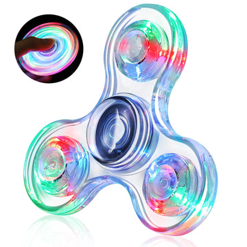 Gigilli Fidget Spinner For Kids Adults, Easter Basket Stuffers Classroom Light Up Sensory Fidget Toys For Kids 3-5 4-8, Glow In The Dark Hand Fidget Spinner For Adhd Autism Boys Girls Birthday Gifts
